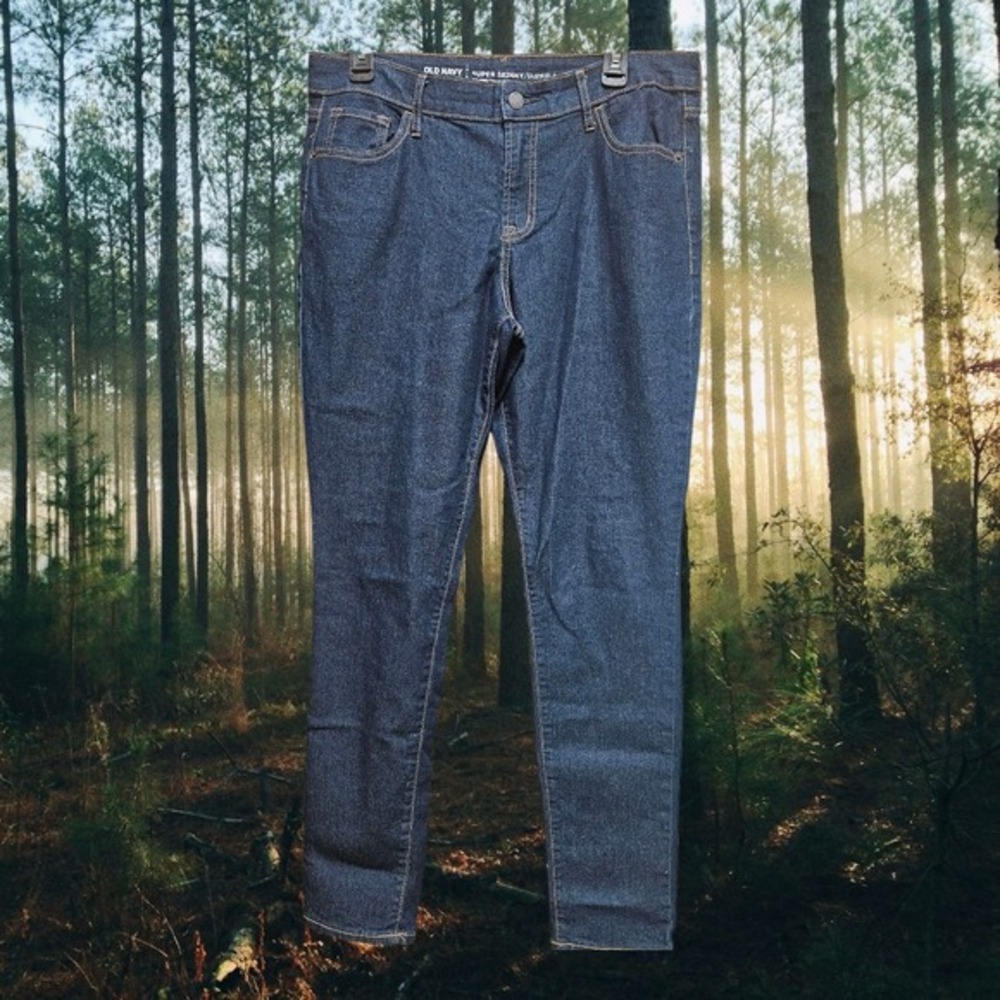 Old Navy Super Skinny Jeggings Dark Wash Denim Jeans Size 12
